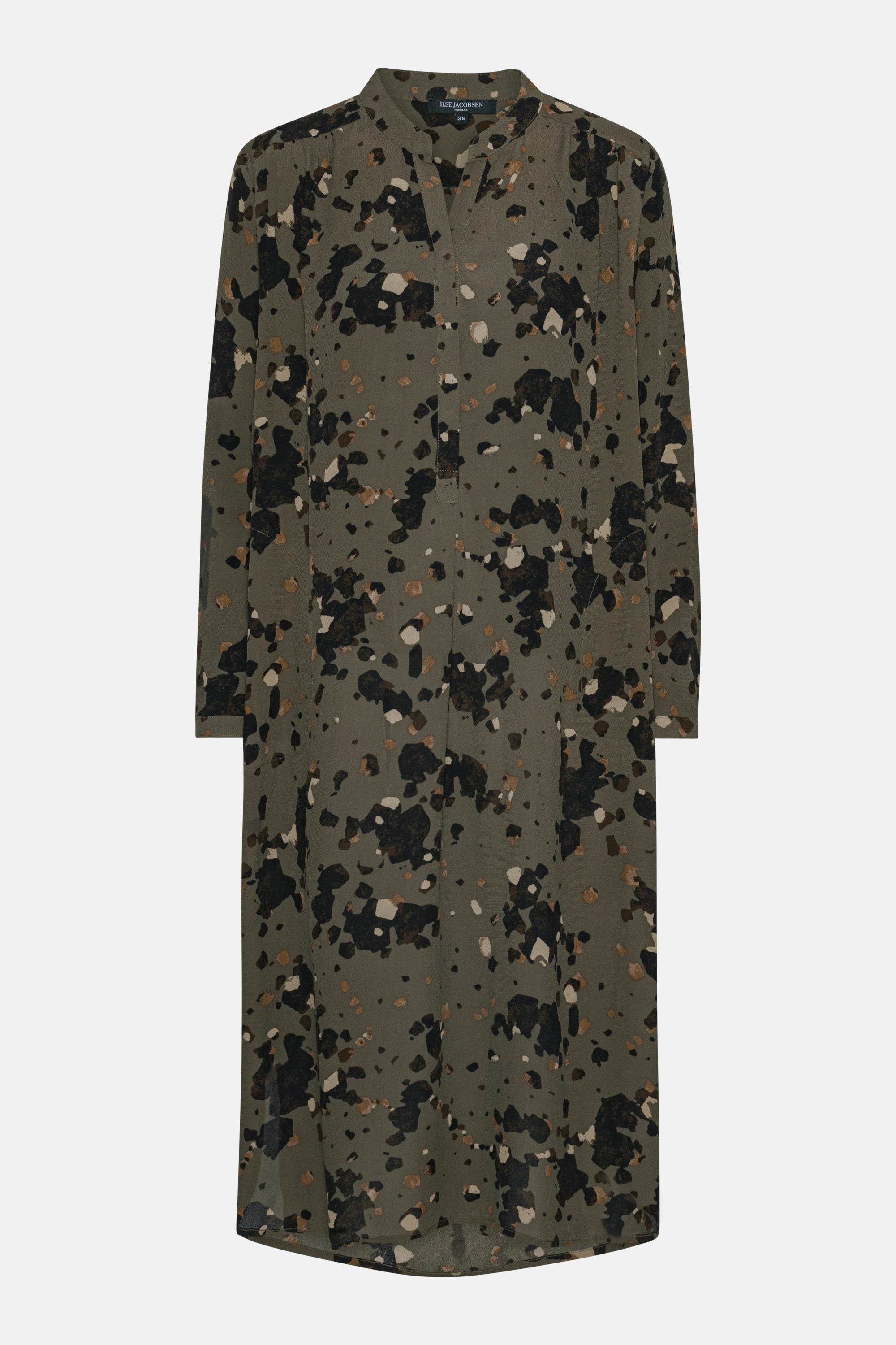 Tunikakleid mit Halber Knopfleiste - Graphic Camo